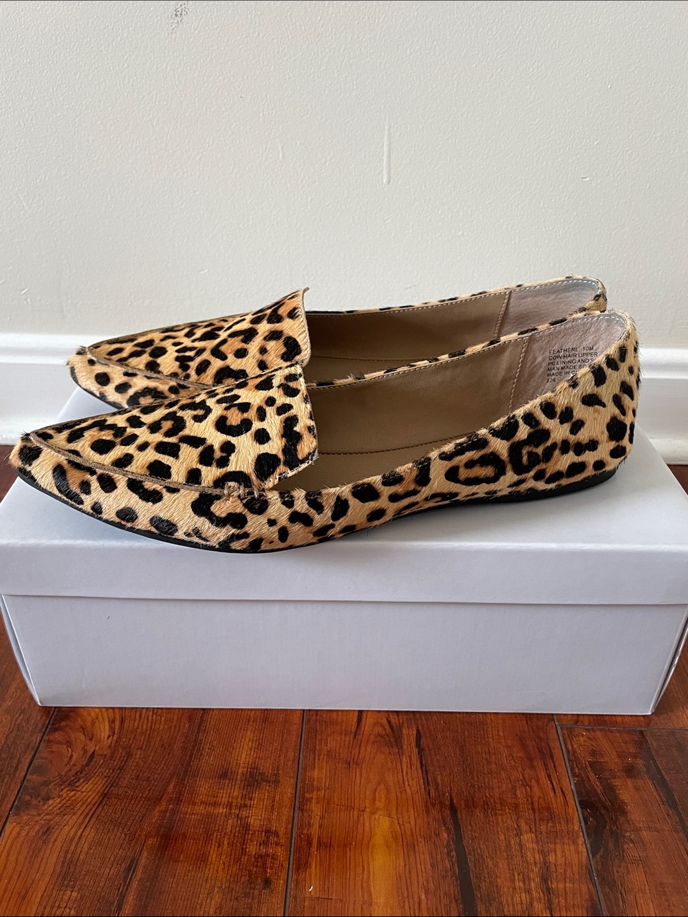 Steve Madden Featherl Leopard Print Slip On Loafers - Picture 5 of 7